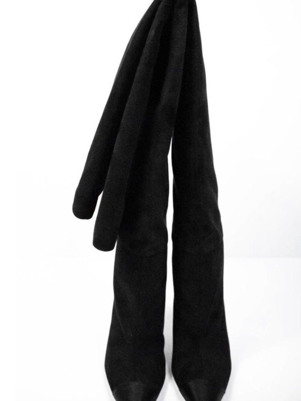 Good American Black Suede
Slouchy Over The Knee Boots 7.5
Thigh High Heeled - Picture 5 of 10